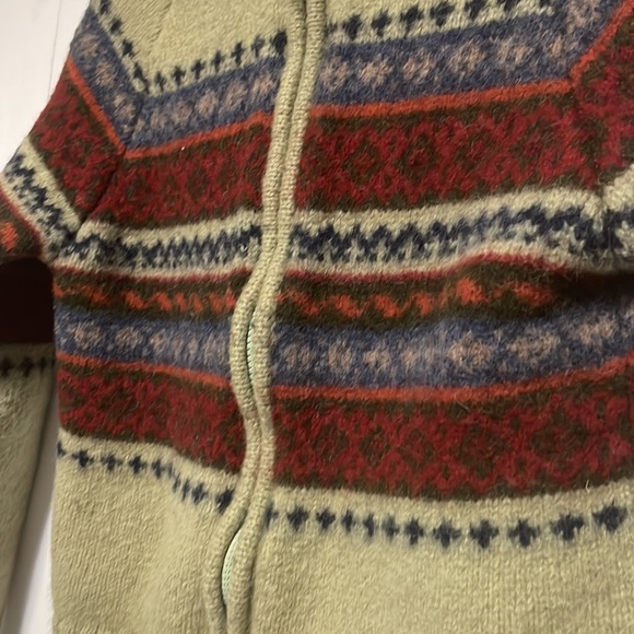 Vintage Paul Harris Nordic Fair Isle Shetland Wool Full Zip Sweater Sz S - Picture 2 of 16